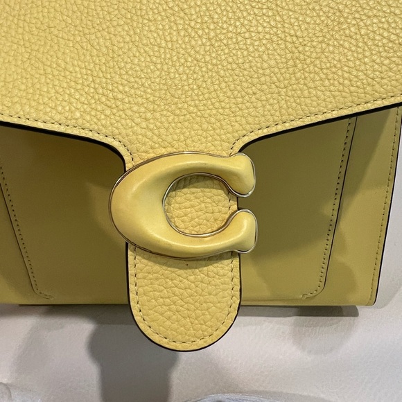 NWT Coach Tabby Top Handle Yellow Spring Summer Bag - Picture 12 of 14